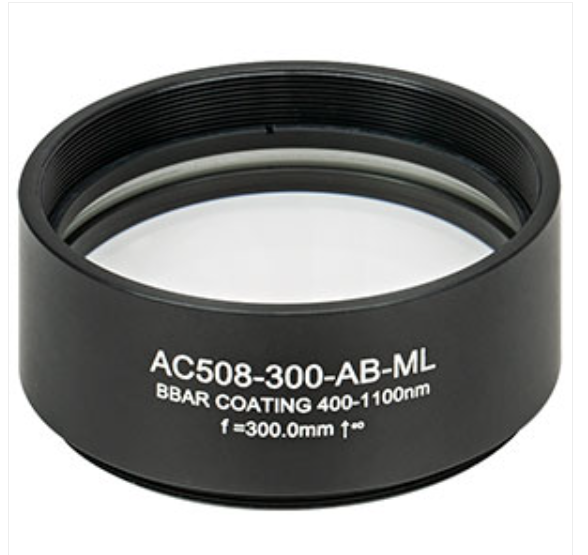 THORLABS 索雷博 &nbsp;&nbsp;&nbsp;&nbsp;AC508-300-AB-ML 消色差双胶合透镜