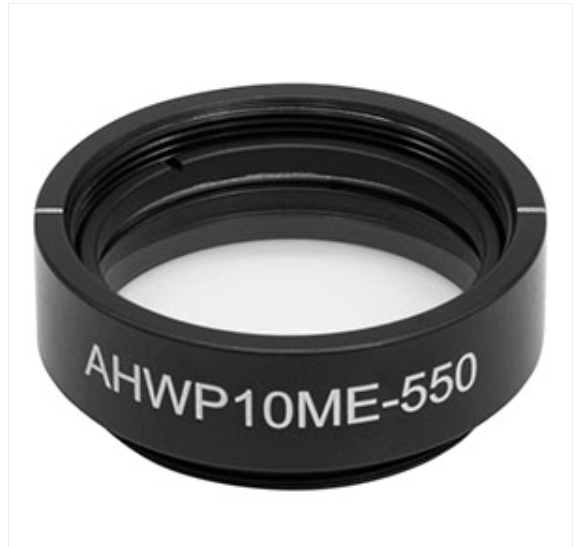THORLABS 索雷博 &nbsp;&nbsp;&nbsp;AHWP10ME-550 - 聚合物零级消色差半波片