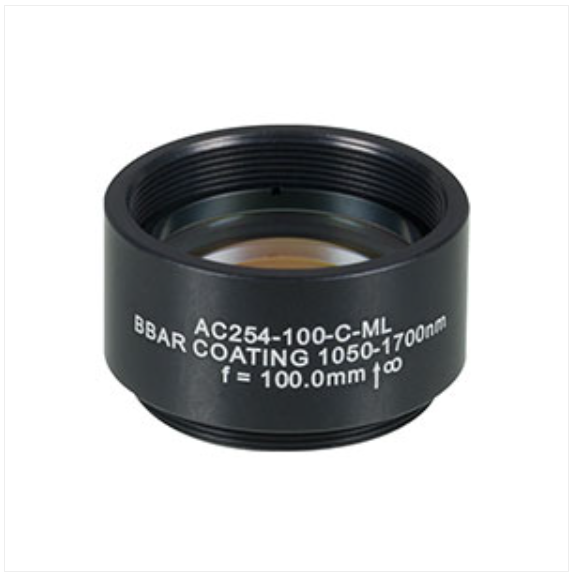 THORLABS 索雷博    AC254-100-C-ML 消色差双胶合透镜