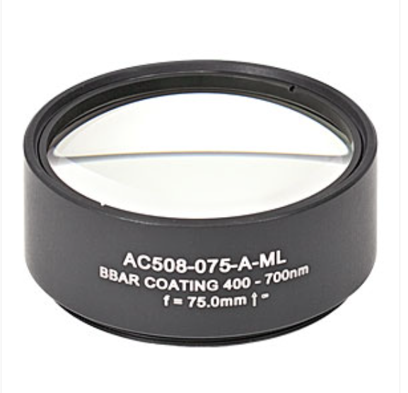 THORLABS 索雷博 &nbsp;&nbsp;&nbsp;AC508-075-A-ML 消色差双胶合透镜