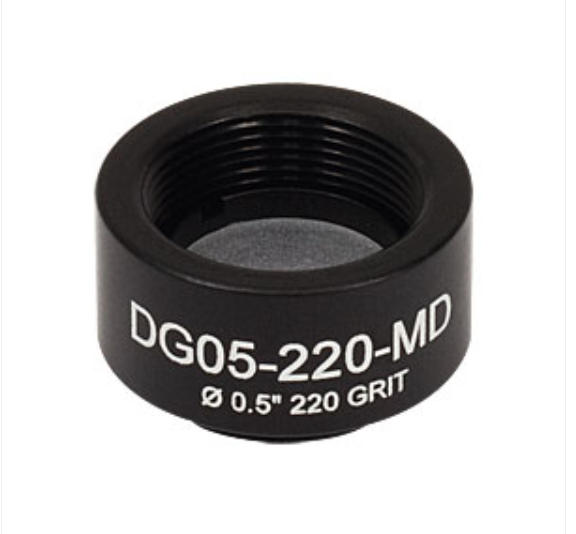 THORLABS 索雷博   DG05-220-MD - Ø1/2英寸，SM05螺纹安装，N-BK7磨砂玻璃散射片