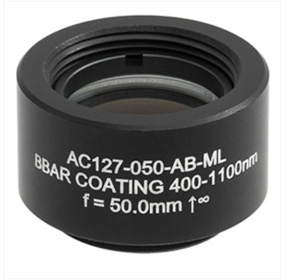 THORLABS 索雷博 &nbsp;&nbsp;&nbsp;AC127-050-AB-ML &nbsp;&nbsp;消色差双胶合透镜