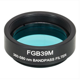 THORLABS 索雷博 &nbsp;&nbsp;&nbsp;FGB39M Ø25 mm BG39彩色玻璃带通滤光片