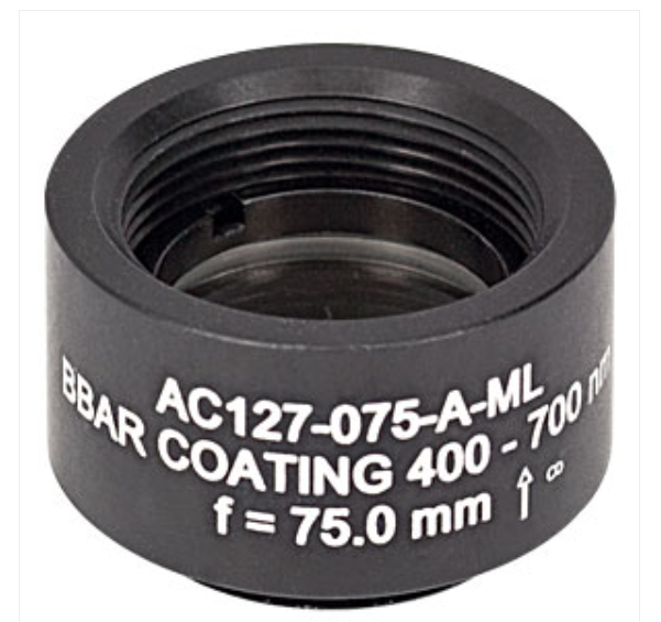 THORLABS 索雷博    AC127-075-A-ML 消色差双胶合透镜