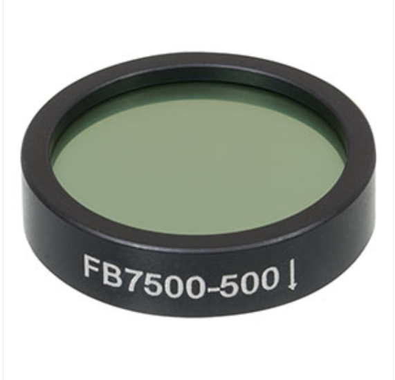 THORLABS 索雷博 &nbsp;&nbsp;FB7500-500 Ø1英寸红外带通滤光片