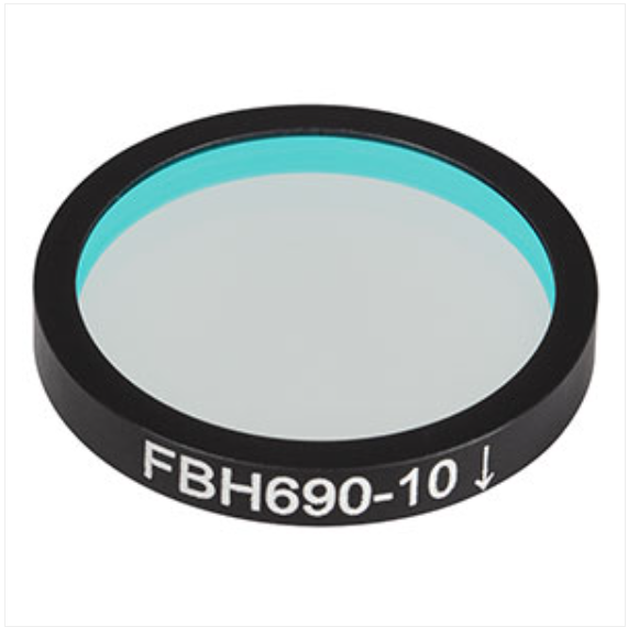 THORLABS 索雷博 &nbsp;&nbsp;&nbsp;&nbsp;FBH690-10 硬膜带通滤光片