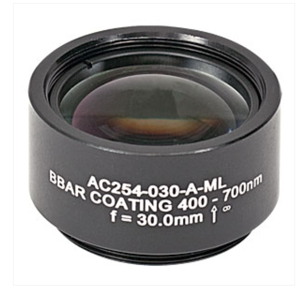 THORLABS 索雷博   AC254-030-A-ML 消色差双胶合透镜