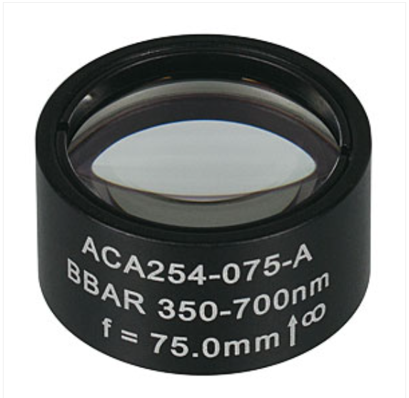 THORLABS 索雷博 &nbsp;&nbsp;&nbsp;ACA254-075-A 空气隙消色差双合透镜